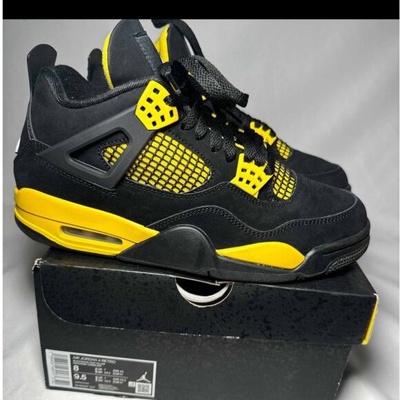 Size 8 - Nike Air Jordan 4 Retro Thunder 2023 Men's Shoes